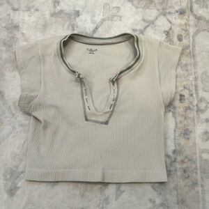 Urban Outfitters Out From Under Go for Gold Seamless Top, size M/L white